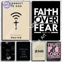 Bible Verse Jesus Christ Christian Poster No Framed Kraft Club Bar Paper Vintage Poster Wall Art Painting Bedroom Study Stickers