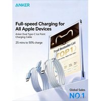 ANKER Applicable to Apple 17/16/15 Pro Max Charging Cable Dual Type-C Data Cable 100W /140W Super Fast Charging Line