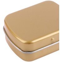 Portable Dust-proof Flip-top Iron Box With Lid Refillable Rectangular Candy Box Sealed Mini Pill Case Travel
