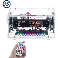 DIY FM Radio Soldering Project Practice Kit Bluetooth-Compatible Amplifier Stereo Speaker 3W*2 Spectrum Indicate Music Player