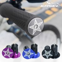 KRSEC MTB Road Bike Handlebar End Plugs Aluminum Alloy Handle Bar End Cap BMX Bike Grip Multi-color Cover Bicycle Accessor