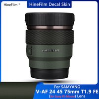 AF 75 T1.9 /AF24 Lens Decal Skin for Samyang V-AF 24mm 35mm 75mm T1.9 for Sony FE Mount Lens Wrap Cover Sticker Protective Film