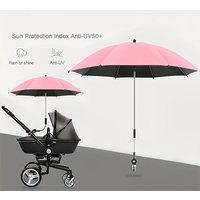 All-Purpose UV Protection Parasol Umbrella with Secure Clamp - Adjustable Sun Shade for Bikes, Trolleys, Wheelchairs, and Outdoo