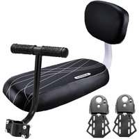 AliExpress NONE New Bicycle Rear Seat Saddle Soft Bicycle Child Seat With Back Rest With Handle Armrest Footrest Pedals Cycle Accessories Parts