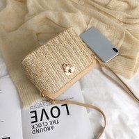Boho Women Straw Shoulder Bag Woven Beach Fashion Shell Crossbody Messenger Bags