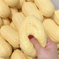 2026Creative Slow Rebound Simulated Peanut Squishy Toy Stress Relief Soft Decompression Toy Squeeze Fidget Toy Party Favors Gift