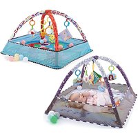 Baby Fitness Frame Early Education Crawling Game Blanket Puzzle Multi Fence Crawling Mat Enlightenment Toys Baby Play Mats