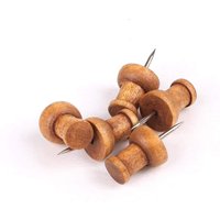 Drawing Painting Tool Wall Studs for Photos Foam Boards Wooden Push Pins Map Tacks Map Markers Thumbtack Pins