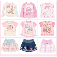 Süßes Lolita T-Shirt für Damen Japanischer Harajuku Fairy Grunge Patchwork Oberteil Y2K Süße Rüschen-Details Tägliches Damen-Outfit
