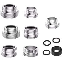 Basin Faucet Thread Adapter for Aerator Installation Converts Multiple Outlet Sizes 14 16 18 20 22 24 26 28 to 22