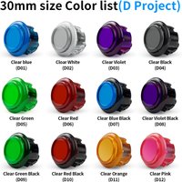 Qanba Gravity KS Mechanical Shafts Silent Pushbutton 24mm/30mm Arcade Button Snap-in (Boxed)