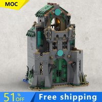 1313PCS MOC Medieval ocean Castle Modular Model Building Blocks Sets Education Assembly Bricks Toys Kids Special Birthday Gifts