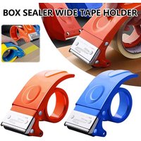 Metal Thickening Wide Adhesive Tape Sealer Transparent Cutter Stationery Holder For Express Box Logistics Packer Office Supplies