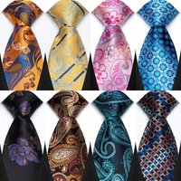 New Men's Classic Paisley Tie Luxury Floral 8cm Jacquard Neck Tie Necktie For Men Business Wedding Party Daily Wear Accessories