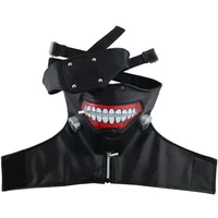 Tokyo Ghoul Anime scène Performance masque Halloween fête Cosplay danse Kaneki Ken fermeture éclair masque masque Ghoul masque