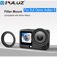 PULUZ 49mm Filter Mount Adapter For DJI Osmo Action 6 Camera Filter Holder Metal Protective Filter Frame