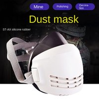 Industrial Dust Mask Reusable with Filter Cotton Dust Respirator Half-face Industrial Construction Anti-smog Safety Gas Mask