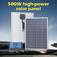 500W/1000W Photovoltaic Kit – 12V Solar Panel with 100A Controller, Fast Battery Charger for RV, Car, Camping, or Home Use