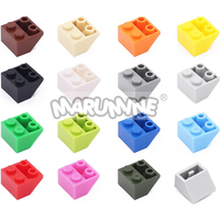 MARUMINE MOC Bricks 100PCS 2x2 45 Inverted Slope Classic Building Blocks Kit Compatible with 3660 City House Roof Accessories image 4