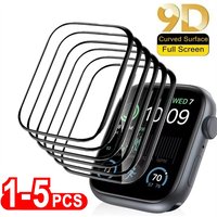 Protective Film For Apple Watch 44mm 45mm 40mm 41mm 49mm 38mm 9D Curved Screen Protector For iWatch Series 9 8 7 6 5 Ultra 3 2 1