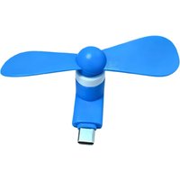 Portable Mini Type-C USB Phone Fan with Soft Blades, Compatible with Type-C Phones and Power Banks, Plug and Play for Summer Coo