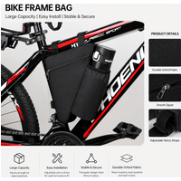 Light Riding Bike Triangle Bag – No Leg Shaking, Bottle & Phone Pockets, 2 Styles for MTB/Road Bikes