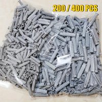200/400PCS Exquisite multifunctional gray plastic plug expansion tube, essential for cabinet, door, window and home decoration
