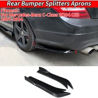 Dla Mercedes-Benz klasy C W204 C63 2007-2014 rozdzielacze tylny zderzak samochodowy fartuchy Spoiler szyby bagażnika kąt owijania dyfuzora skrzydła Canard