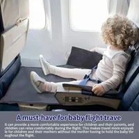 Kids Travel Airplane Bed Portable Footrest Bed Airplane Seat Extender Toddler Foot Hammock Breathable Car Sleep Crib