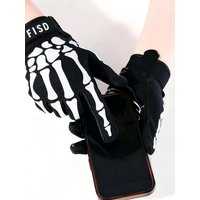 AliExpress FISD DH MX Long Finger Gloves All-Season Model Christmas Night Light Ghost Claw Anti-Slip Durable for Football Off-Road Moto