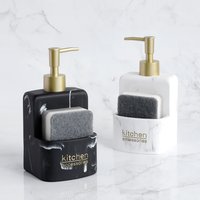 Accessoires de cuisine, comptoir d'évier, distributeur de savon liquide pour les mains, pompe, caddie de bouteilles avec compartiment de rangement, peut contenir des stores, épurateurs