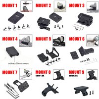 Tactical Optic Mount for Trijicon RMR Red Dot Sight Scope 45° Offset Riser Bracket Mount for GLOCK 17 19 AR15 m4 Airsoft Hunting