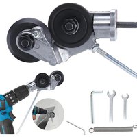 Electric Drill Shears Plate Cutter Metal Nibbler Drill Attachment Double Headed Sheet Cutter Punch Free Cutting Tool