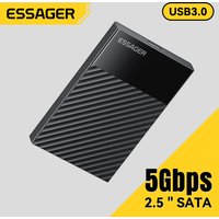 Essager 2.5 Inch External SSD HDD Enclosure USB 3.0 SATA with UASP & TRIM Support 5Gbps Tool-Free Hard Drive Adapter Cable