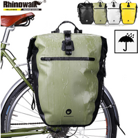 Rhinowalk Bike Bag 27-30L Waterproof Bicycle Pannier Bag Rear Rack Cycling Backpack Travel Tail Seat Trunk Bag Luggage Carrier