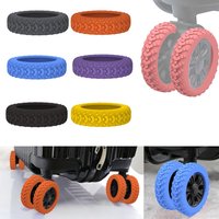 8Pcs Travel Luggage Caster Shoes Silicone Suitcase Wheels Protection with Silent Sound Reduce Noise Trolley Box Casters Cover