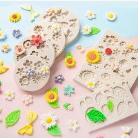 Soft Pottery Silicone Mold Polymer Clay Flower/shell Decoration Modeling Mold DIY Fondant Drip Glue Handicraft Modeling Molds