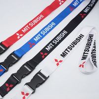 Car Phone Lanyard Keychain Card Holder 3 in 1 Set for Mitsubishi Lancer 9 10 ASX Eclipse L200 Ralliart Accessories