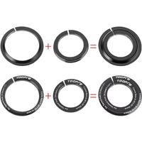 1.5in Bicycle Fork Tapered Straight Tube Aluminium Alloy Conversion Steerer Crown Fork Headtube Adapter Reducer Base Ring Spacer