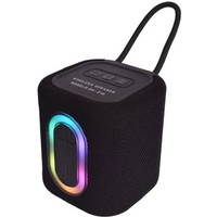 Portable Wireless Bluetooth Speaker Mini RGB LED Light Compact Subwoofer