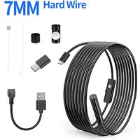 7mm Android Endoscope Camera USB/Microusb/Type C Borescope Mini Camera LED Car Inspection For Android PC