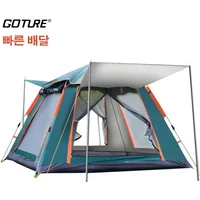Goture 6-7Person Waterproof Automatic Tent 240*240*150cm Double Layer Camping Tent Outdoor Dome Camping Family Tent Couple Tents
