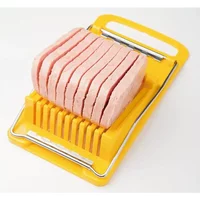 1pc Luncheon Meat Slicer Multifunctional Stainless Steel Ham Fruit Vegetables Egg Cheese Slicer Household Kitchen Cutting Gadget