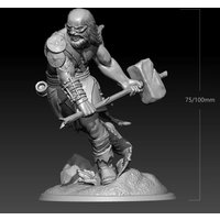 1/24 75mm 1/18 100mm Resin Model Kits Barbarian Warrior Figurine Sculpture Unpainted 520