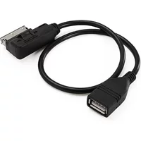 USB AUX Cable Music MDI MMI AMI to USB Female Interface Audio AUX Adapter Data Wire For VW MK5 For AUDI A3 A4 A4L A5 A6 A8 Q5