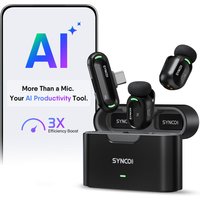 【ES STOCK】Original SYNCO AI Mini Kabelloses Lavaliermikrofon für Android USB-C Kreative | KI-Übersetzung & Sofortige Zusammenfassungen, KI-Geräuschunterdrückung und Mindmaps, Zeitersparnis für