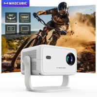 Magcubic 650ANSI L018 1080P Native, Autofokus & Keystone Android 14 WiFi6 BT5.4 8K 360 ° Tragbarer Heimkino-Projektor