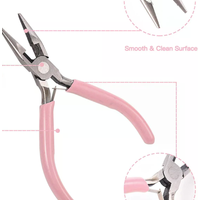 NEW Mini Pliers Diagonal Round Bent Needle Nose Handcraft Beading Insulated Cutter Pliers For Jewelry Making Tools