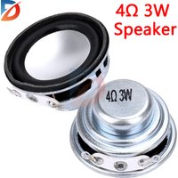 2pcsMini Portable Speaker Speaker 32Mm 4 Ohm 3W Full-Range Internal Magnetic Subwoofer Audio Speaker Stereo Home Theater Speaker