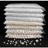 10-1000Pcs/Lot 1-25mm Imitation Pearl Acrylic Beads Without Hole Round Bead For DIY Crafts Gift Ornament Making Clothing Accesso